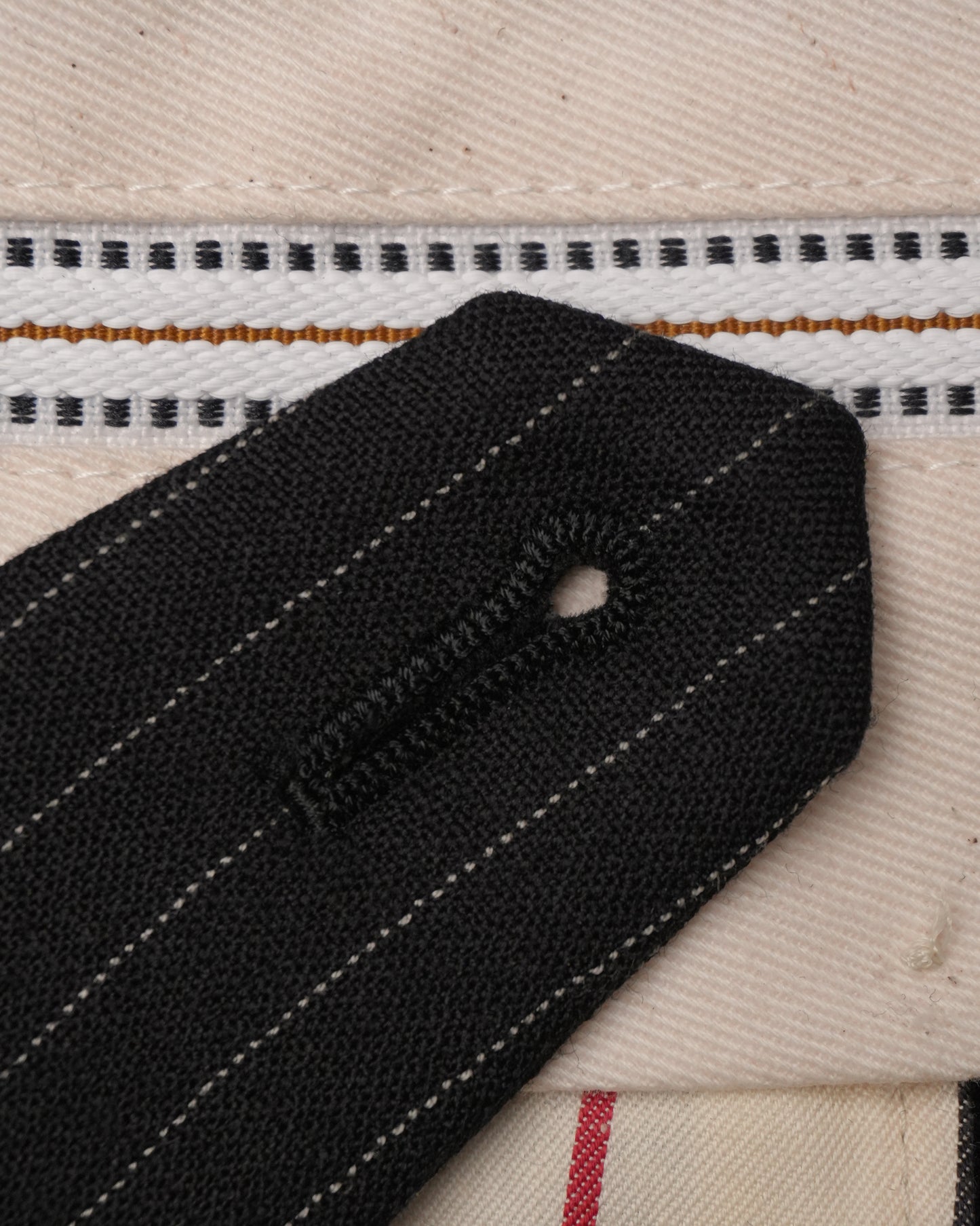Black Pinstripe: 100% Merino Wool