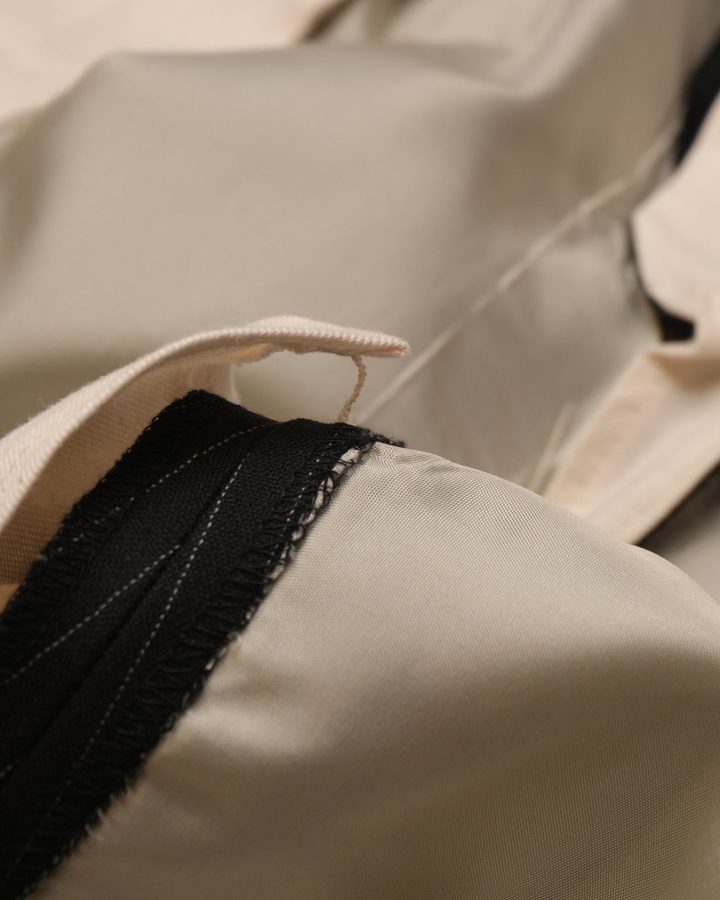 Black Pinstripe: 100% Merino Wool
