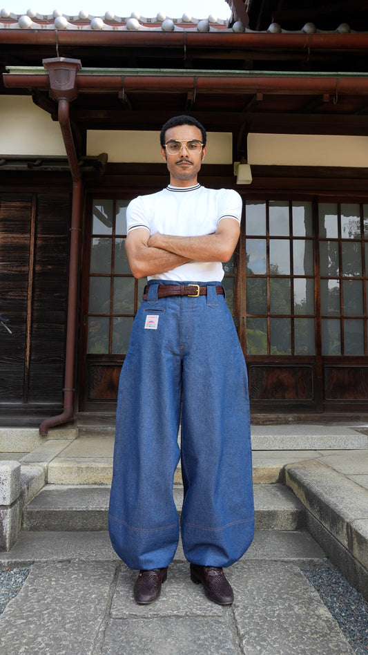 Nikka Pants II (Indigo Blue) - Front Logo