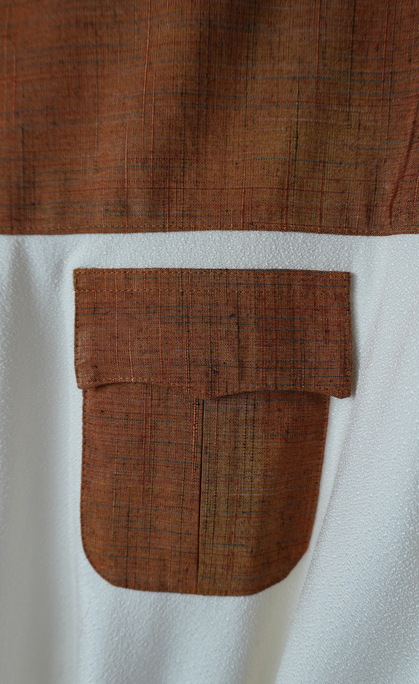 M Size Brown Silk Shirt (No. 46/100)
