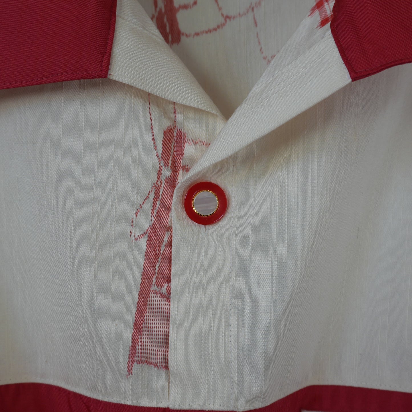 L Size Light Red Silk Shirt (No. 79/100)