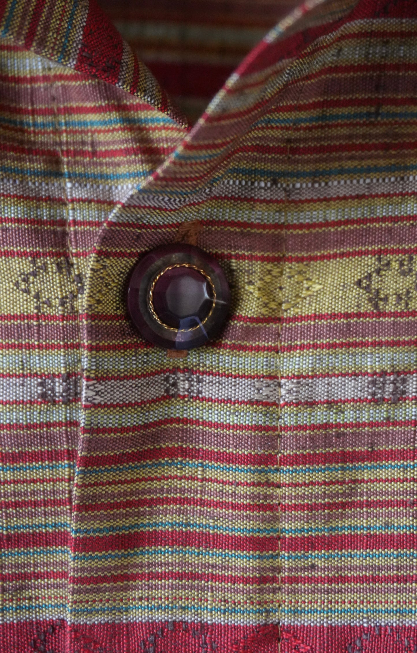 L Size Light Burgundy Silk Shirt (No. 43/200)