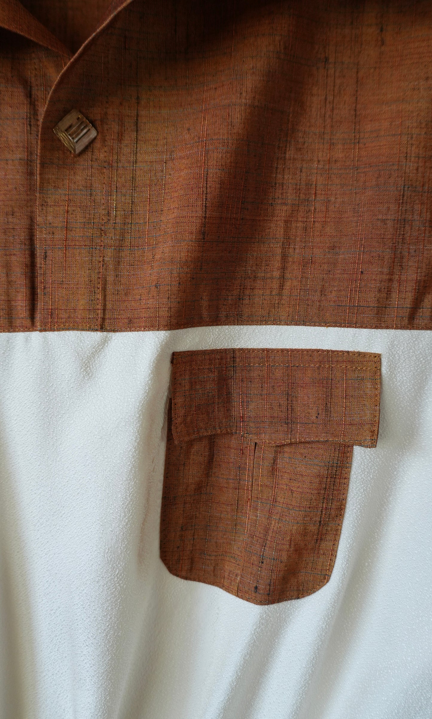 M Size Brown Silk Shirt (No. 48/100)