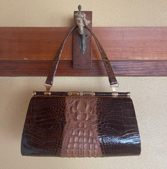 Crocodile Leather Japanese Bag