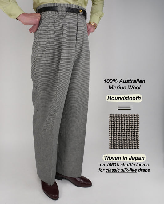 Houndstooth: 100% Merino Wool